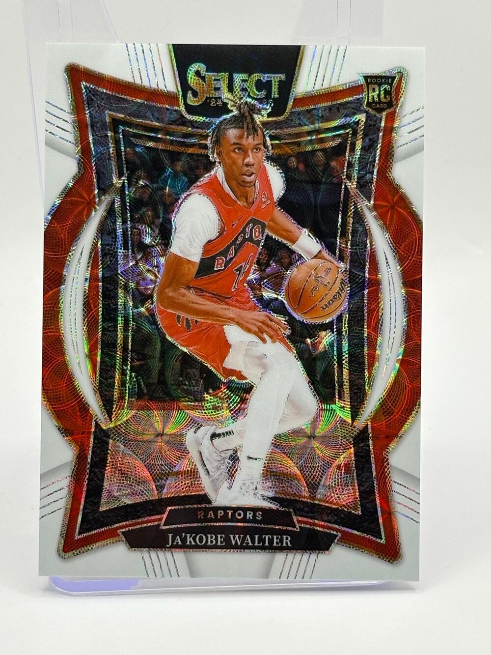 2024-25 Panini Select Ja’Kobe Walter Rookie White Scope Refractor 26/35 SP RC